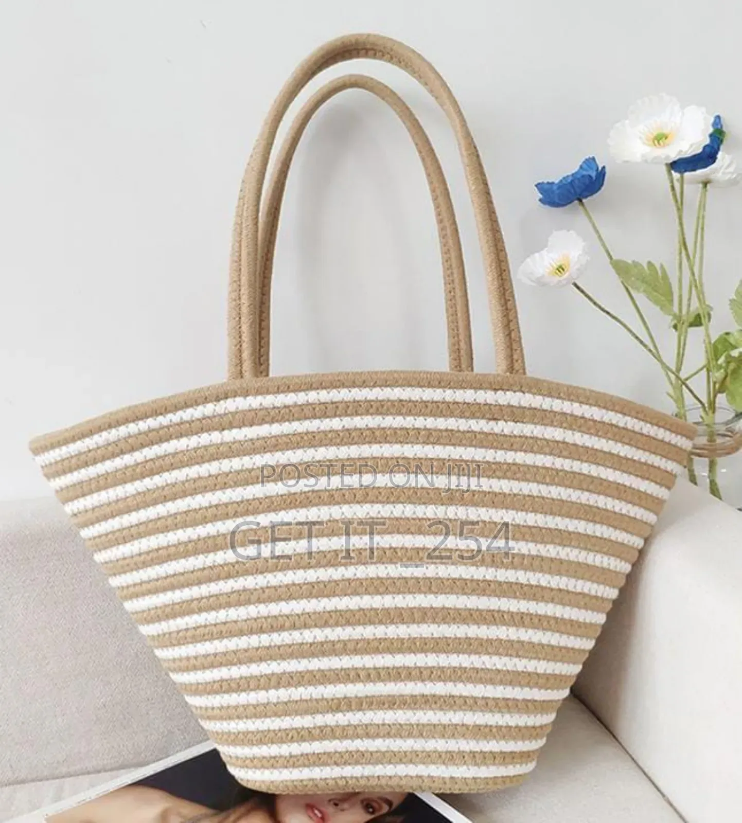 Large Capacity Straw Woven Bag