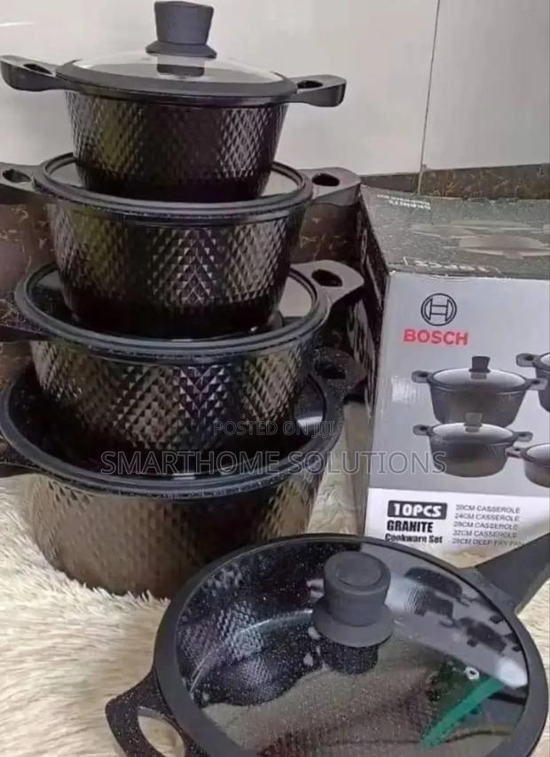 Bosch Cookware Set 11pcs Heavy Nonstick Granite Cookware Set