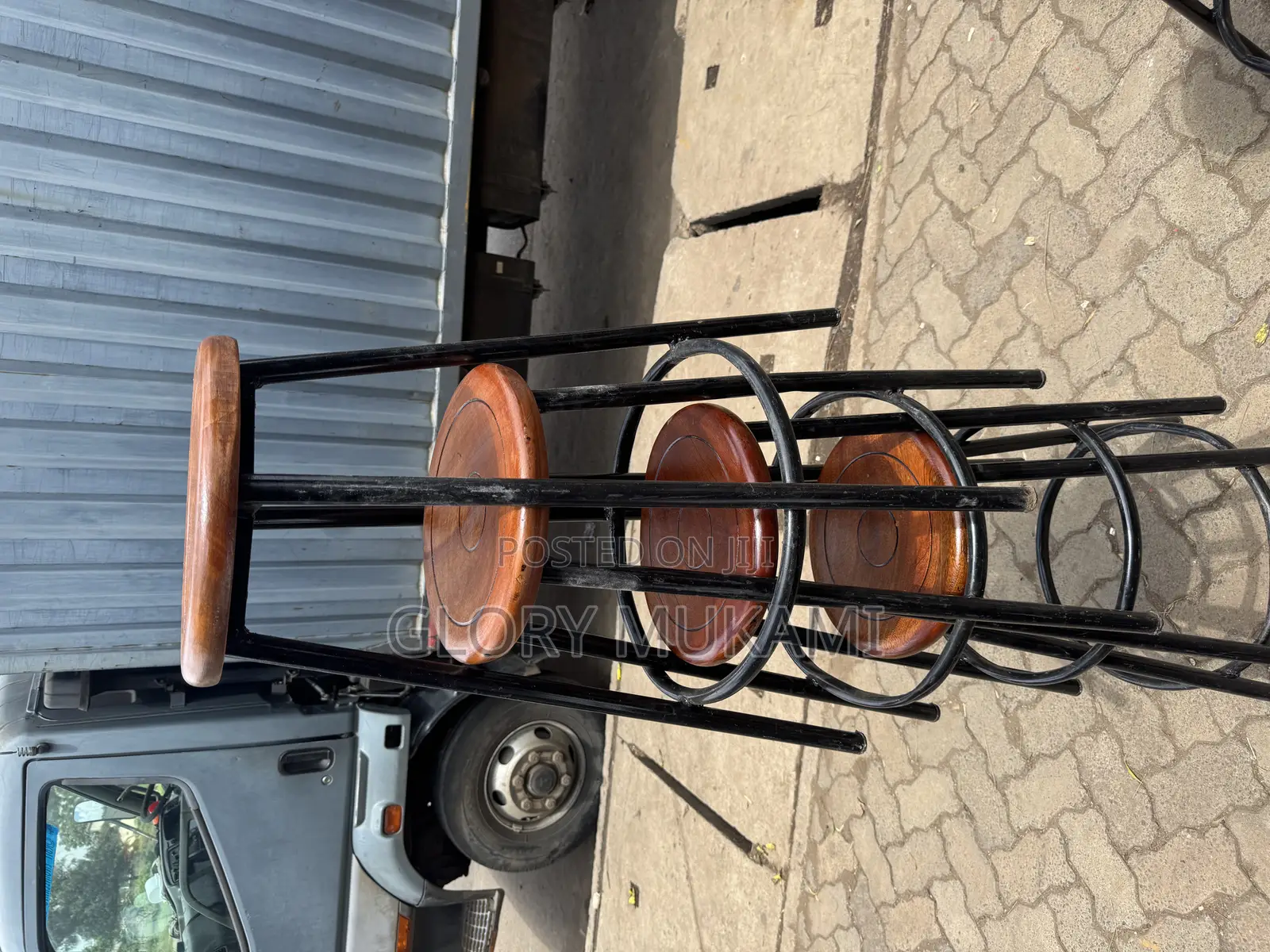 Mahogany Laboratory Stools