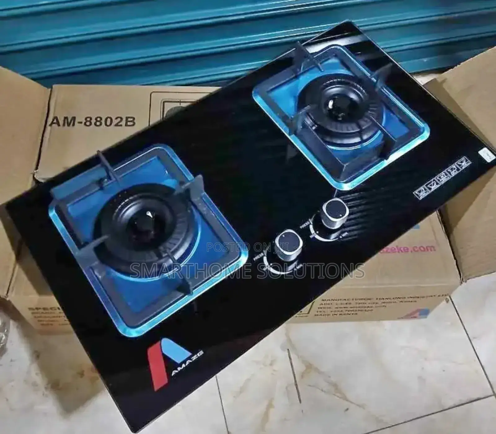 Amaze Inbuilt Hob Tampered Glass Table Top Gas Stove Cooker