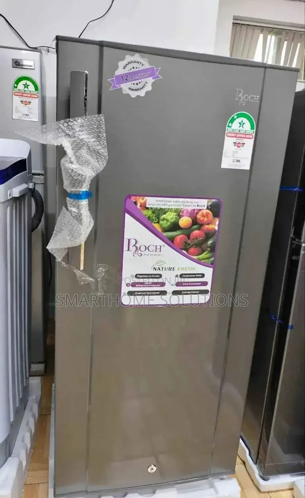 Roch 150 Litres 190s-I Grey Single Door Fridge