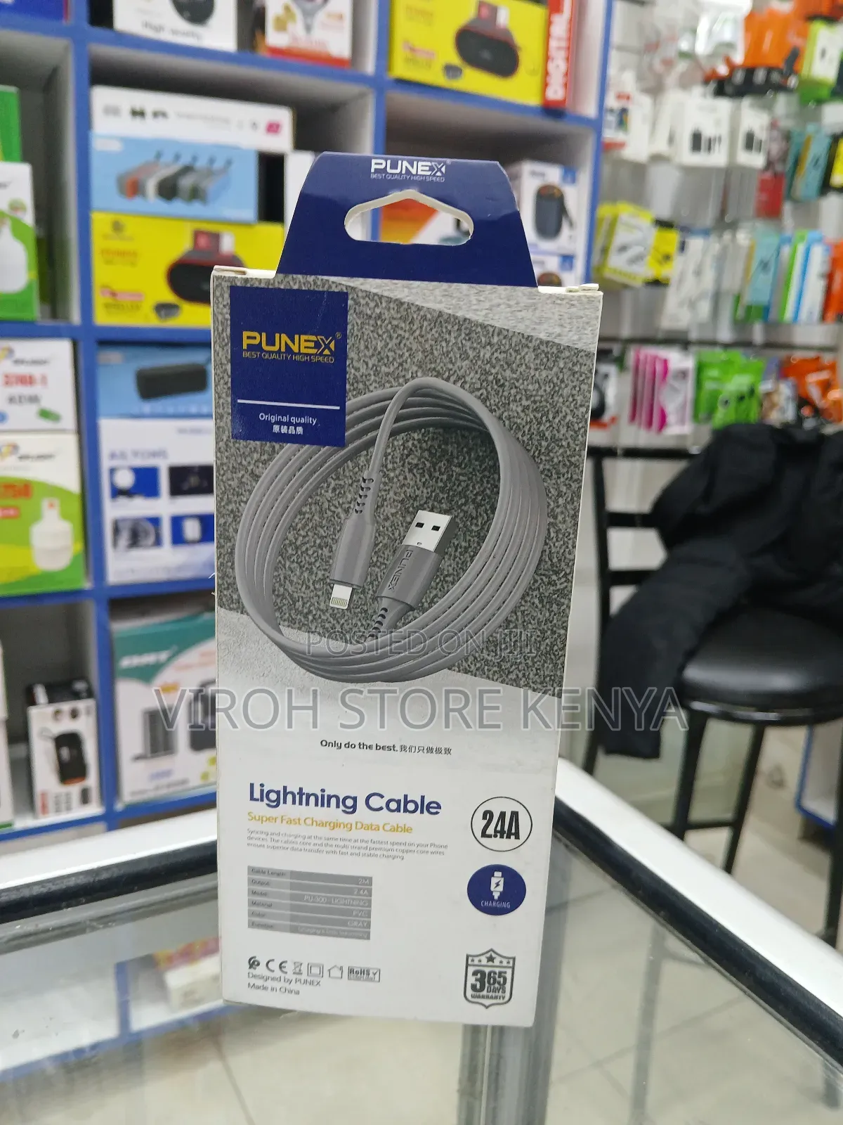 Punex iPhone To Usb 2m Charging Cable Lightening To Usb