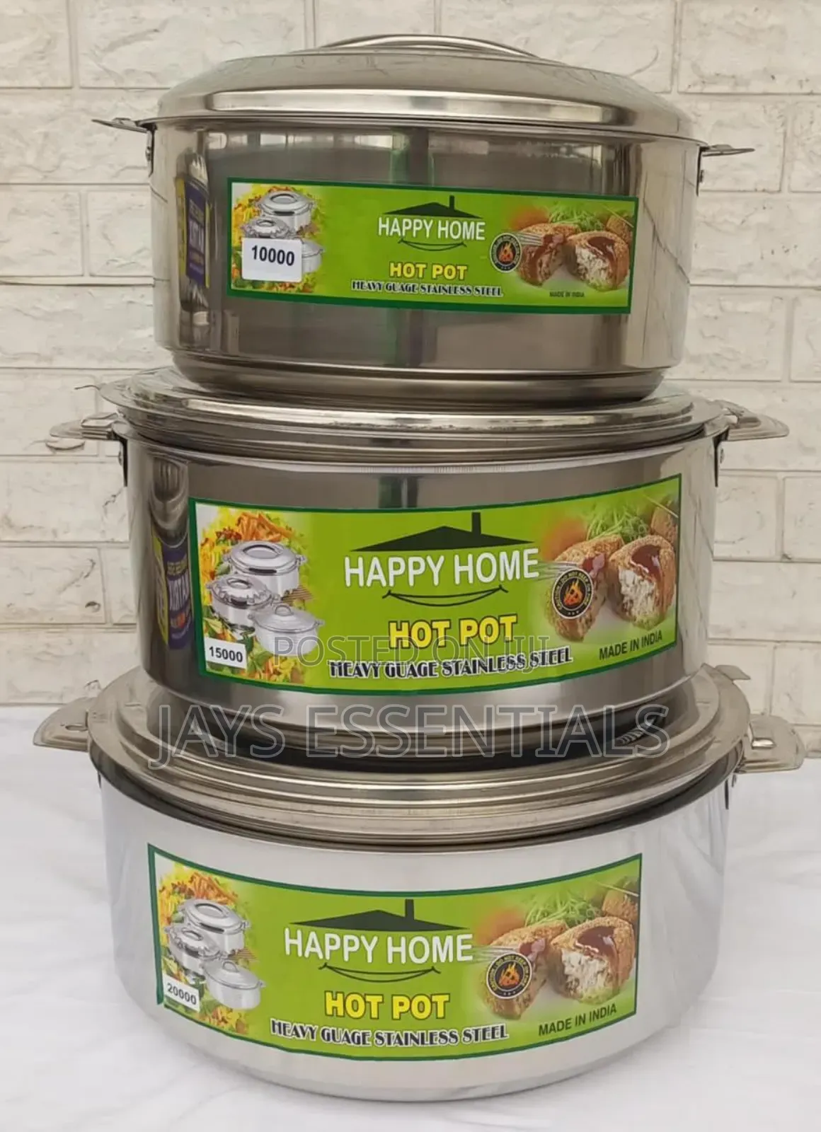 3pc Happy Home Hot Pots