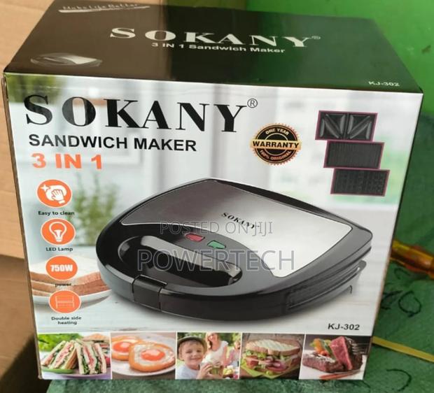 Sokany Sandwich 3in1 Sandwich/Grill/Waffle