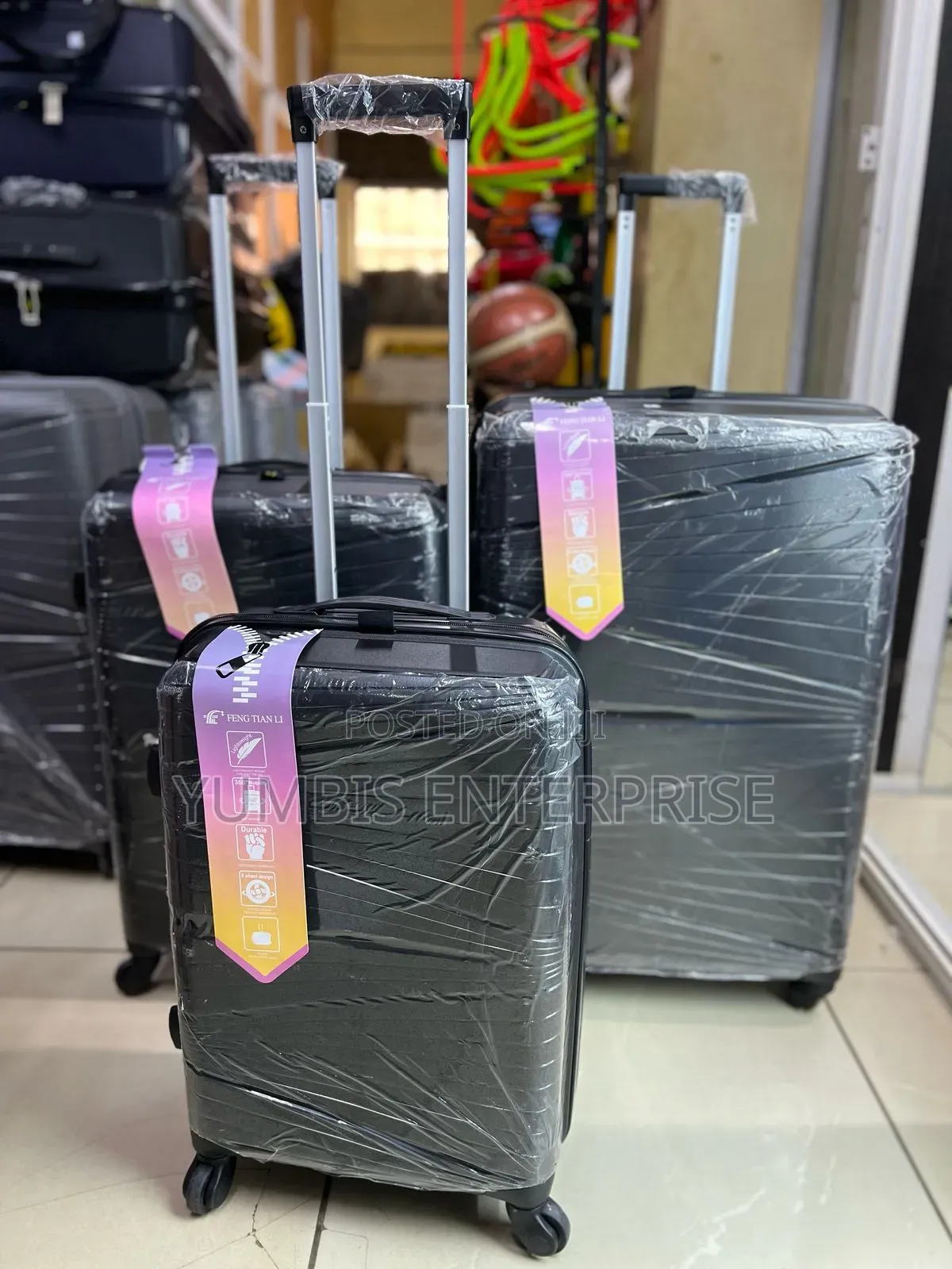 Black Set of Rubber _Unbreakable( Suitcase No 2 9000 KSH