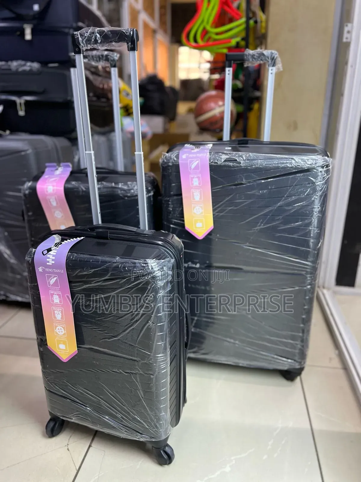 Black Set of Rubber _Unbreakable( Suitcase No 2 9000 KSH