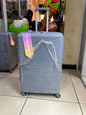 Light Grey  1 Large Size Quality Rubber Suitcase at 4500