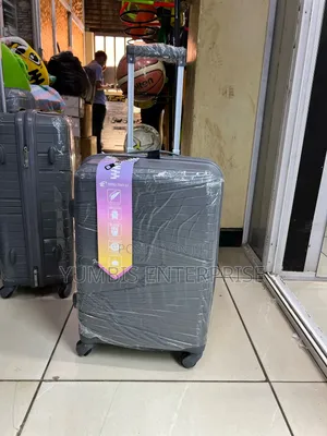 Grey , Pink , Mediums of Rubber Suitcase at 4000