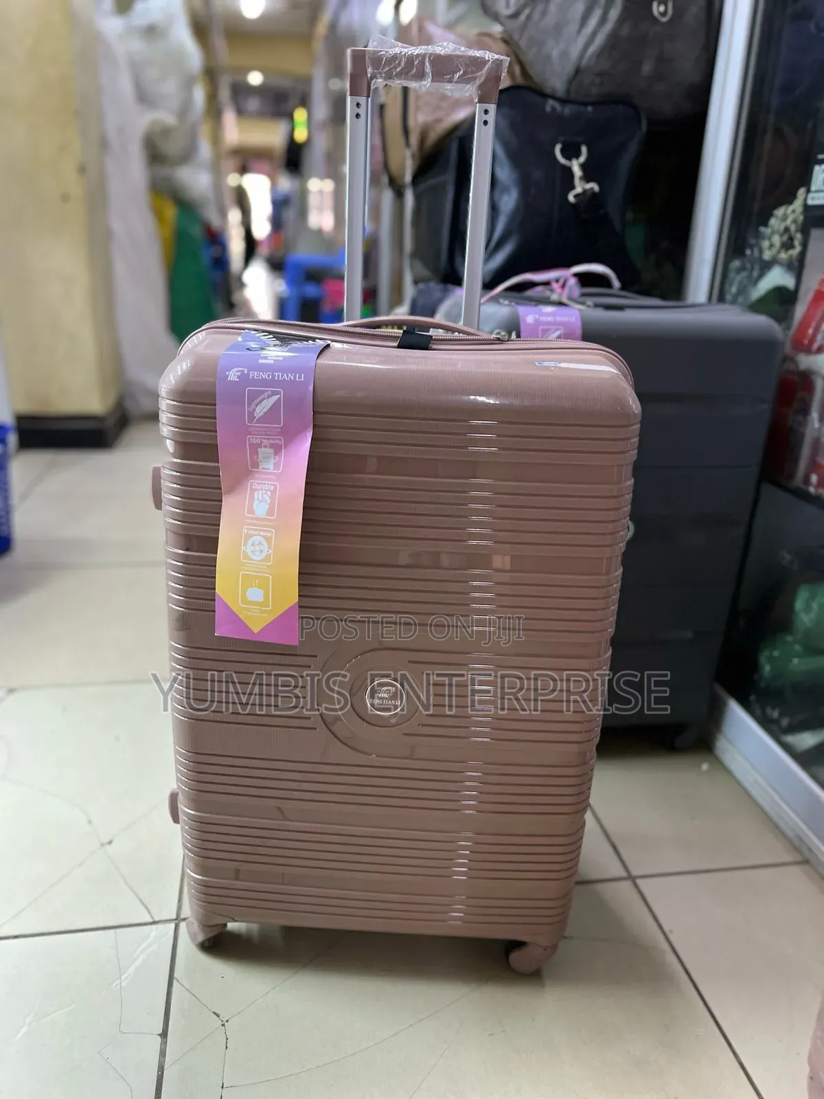  Pink Large Rubber _Suitcase at 4500