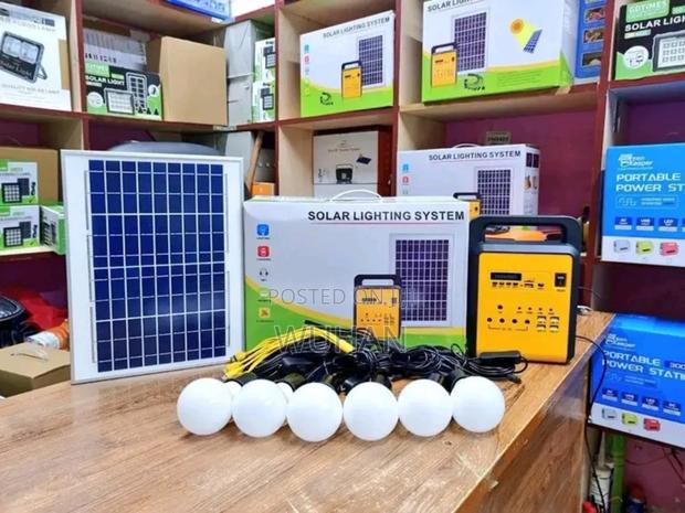 Solar Home Lighting System With Six Bulbs,Lead Acid Battery