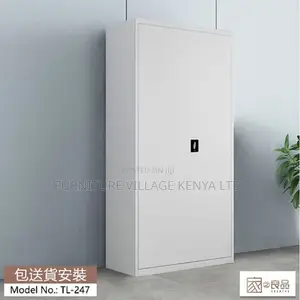 Cabinets: Office Staff File 2-Door Steel Storage Unit
