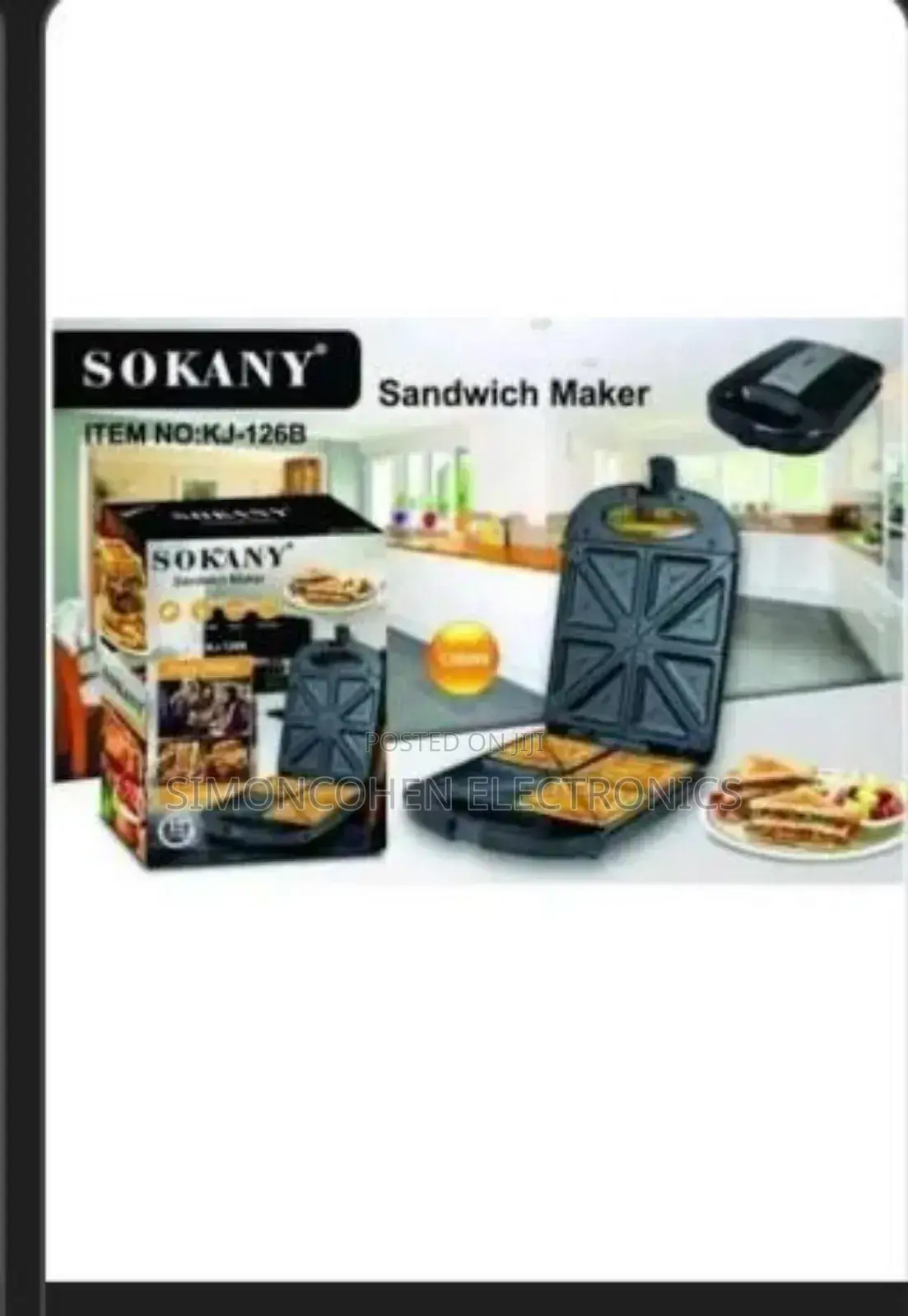 4 Slice Sokany Sandwich Maker