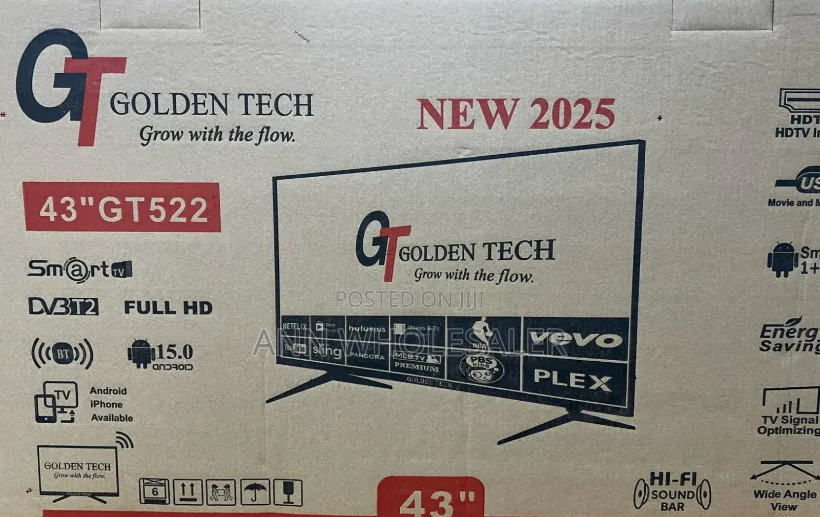 With Warranty Goldentech 43 Inches Smart Android Tv Ad/8