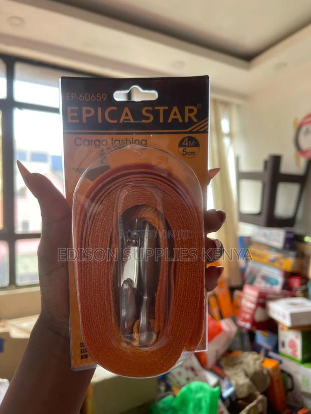 Towing Ropes 4m Nylon Strap Cars Tow Rope Pull 3 Tons - thumbnail 3