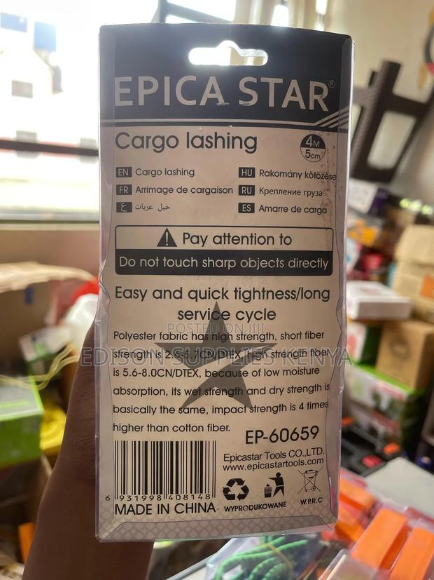 Towing Ropes 4m Nylon Strap Cars Tow Rope Pull 3 Tons - thumbnail 6