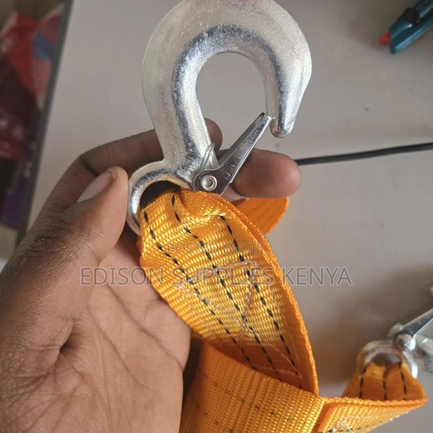 Towing Ropes 4m Nylon Strap Cars Tow Rope Pull 3 Tons - thumbnail 5