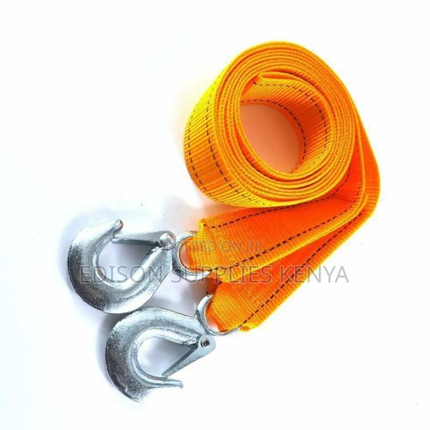 Towing Ropes 4m Nylon Strap Cars Tow Rope Pull 3 Tons - thumbnail 4