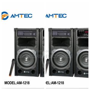 *Amtec 1218 Powered Speaker With Microphone - main view