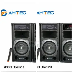 *Amtec 1218 Powered Speaker With Microphone