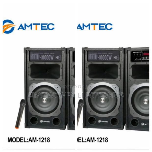 *Amtec 1218 Powered Speaker With Microphone