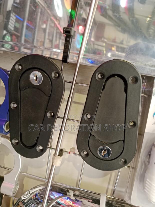 Black Heavy Duty Security Guard Bonnet Pin Lock - main view