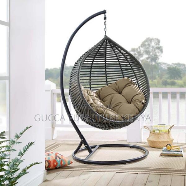 Home Chairs:Modway Garner Teardrop Outdoor Patio Swing Chair - main view