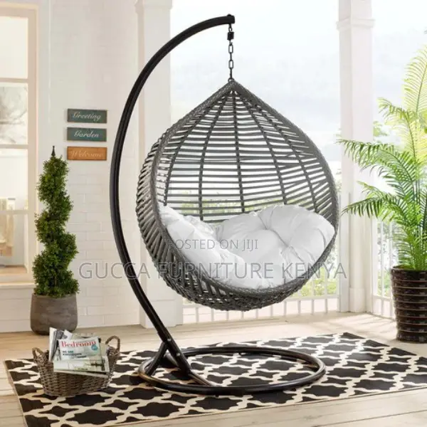 Home Chairs:Modway Garner Teardrop Outdoor Patio Swing Chair