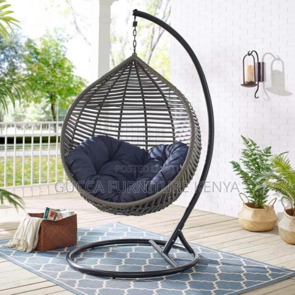 Home Chairs:Modway Garner Teardrop Outdoor Patio Swing Chair - thumbnail 3