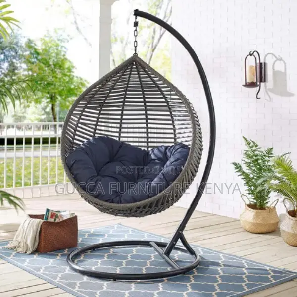 Home Chairs:Modway Garner Teardrop Outdoor Patio Swing Chair