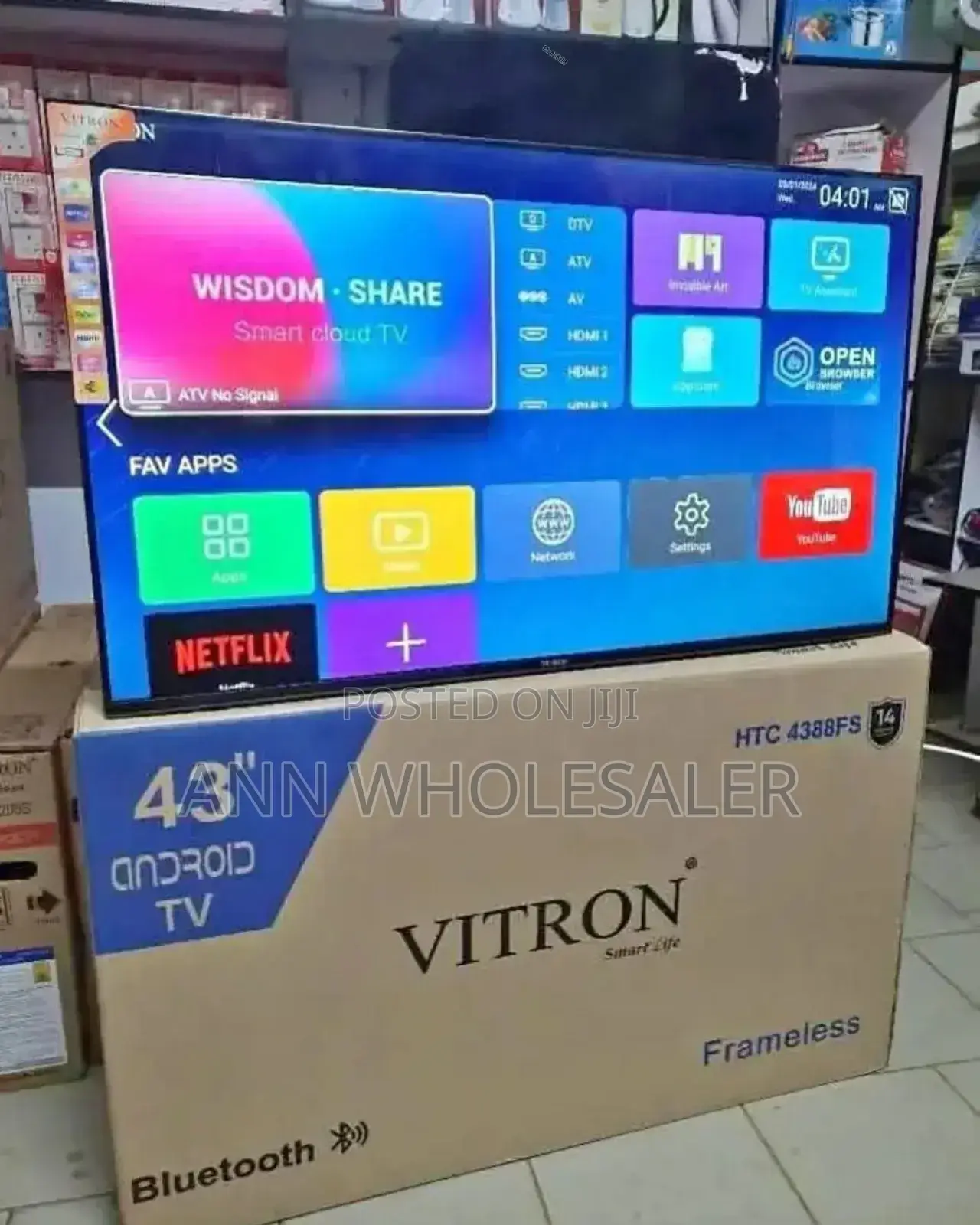 Good Working Vitron 43 Inch Smart Android Tv Va/6