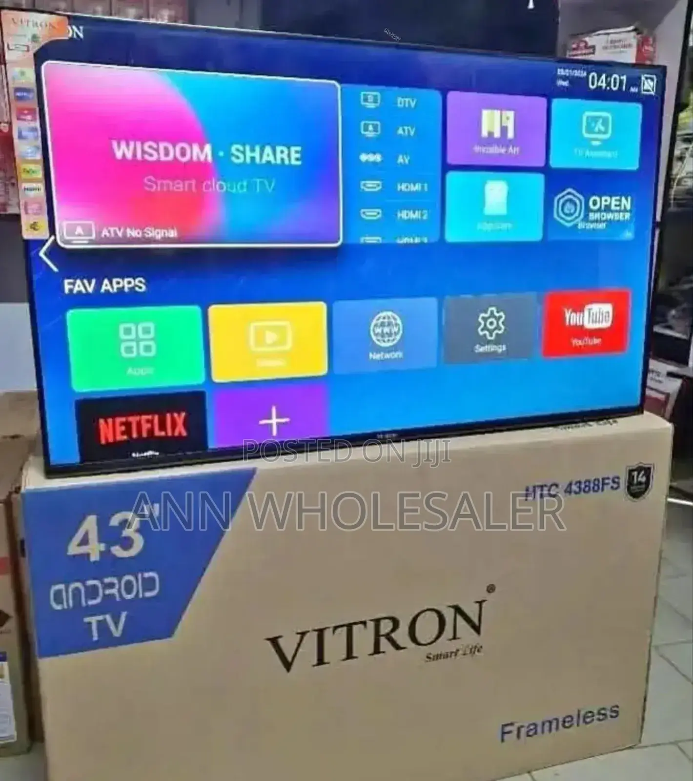 Good Working Vitron 43 Inch Smart Android Tv Va/6