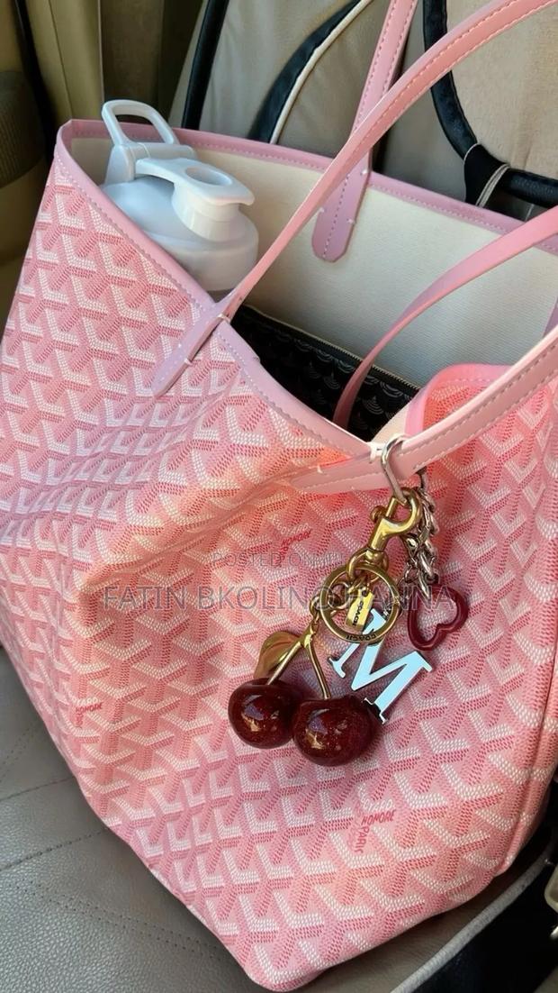 Pink Goyard Tote Bag - main view