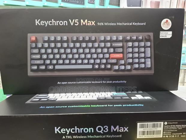 Keychron V5 Max QMK/via Wireless Custom Mechanical Keyboard - main view