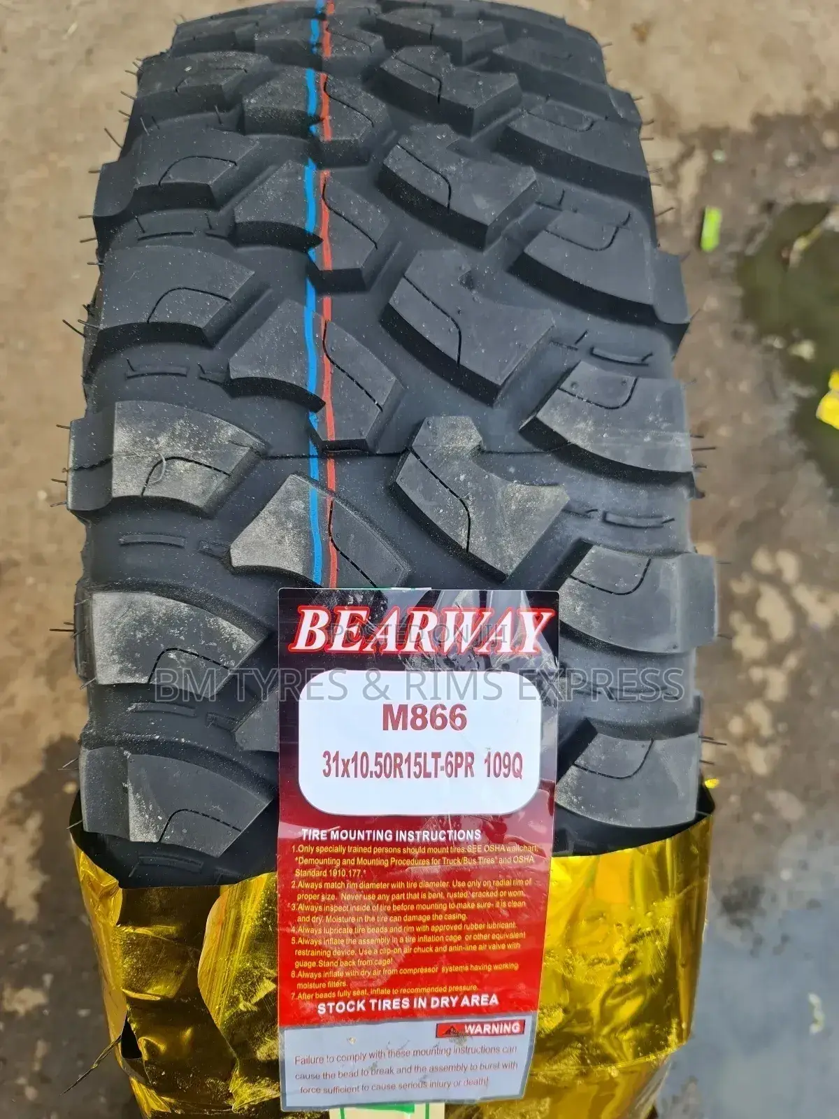 31x10.50r15 Bearway Tyres (Mt)