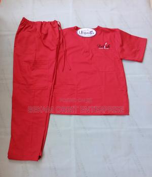 Lightweight Customized Red Scrubs - main view