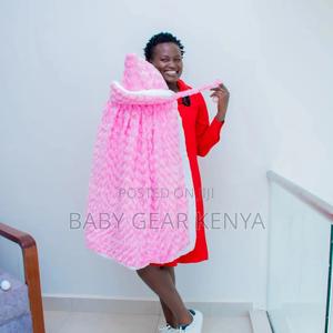 Hooded Baby Shawl Pink - thumbnail 2