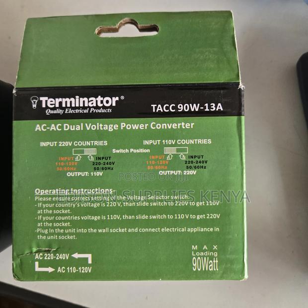 Ac-Ac Power Dual Voltage Converter 90watts Step Up Step Down - thumbnail 6