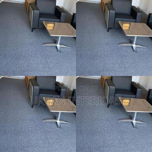 Wall to Wall Grey Carpets. Hospital Reception Area - main view