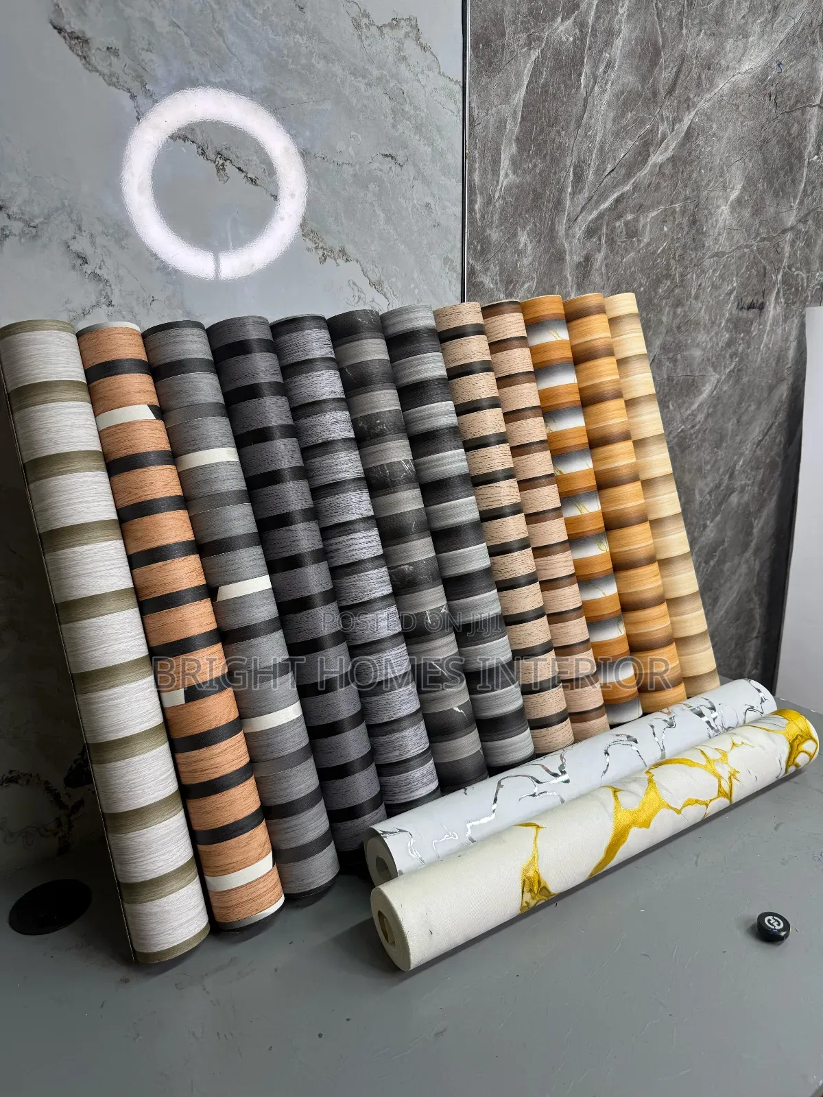 Flutted Wallpaper New Designs for Tv Room