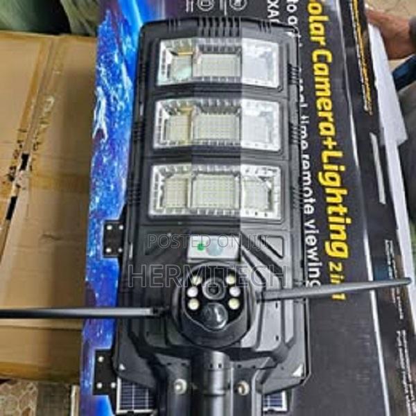 2 in 1 Ai Solar Camera With Street Light - thumbnail 2