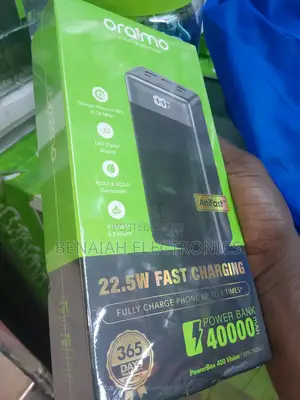 Oraimo Powerbank 40000 Mah,22.5 Watts,(6 Ports)