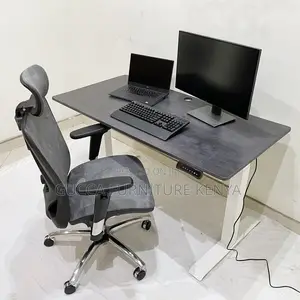 Office Tables:Flexidesk With Self-Veranda Wooden Surface