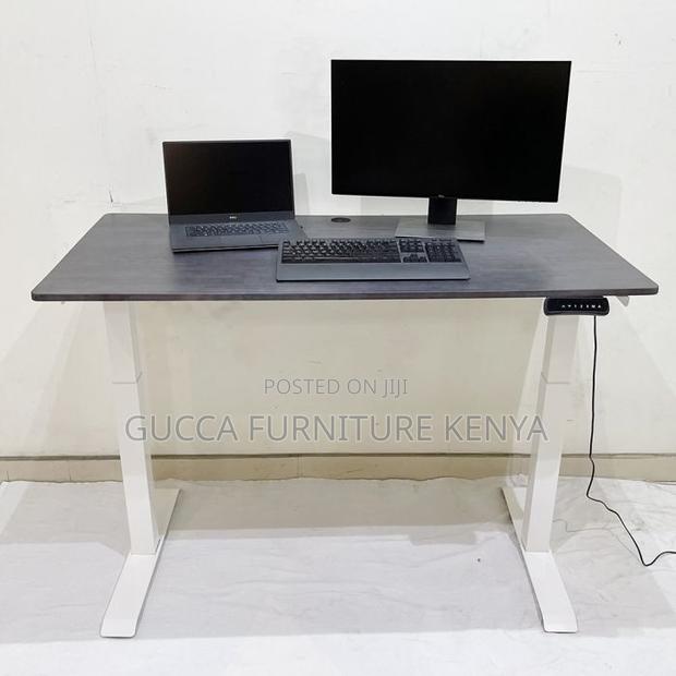 Office Tables:Flexidesk With Self-Veranda Wooden Surface - thumbnail 4