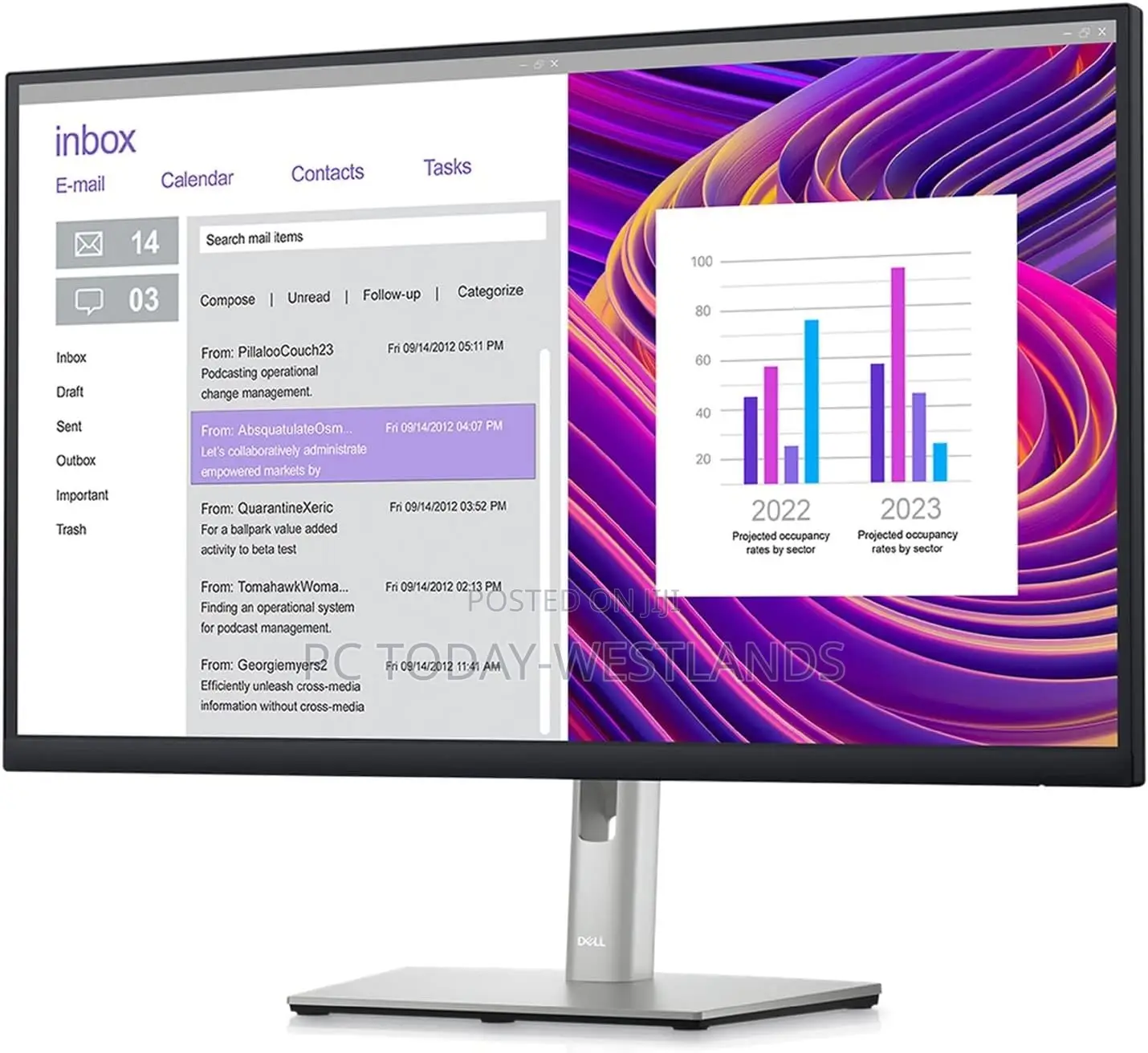 Dell P2723de 27-Inch 1440p QHD Backlit Led Monitor