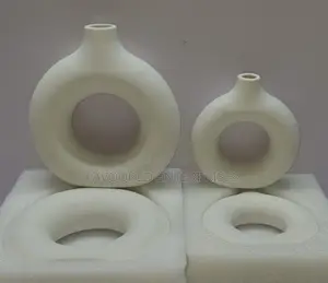 Porcelain Ceramic 2in1 Elegant Decor Donut Flower