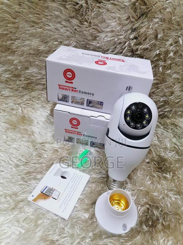 Continuous Recording CCTV Camera Wireless PTZ Bulb V380 - main view