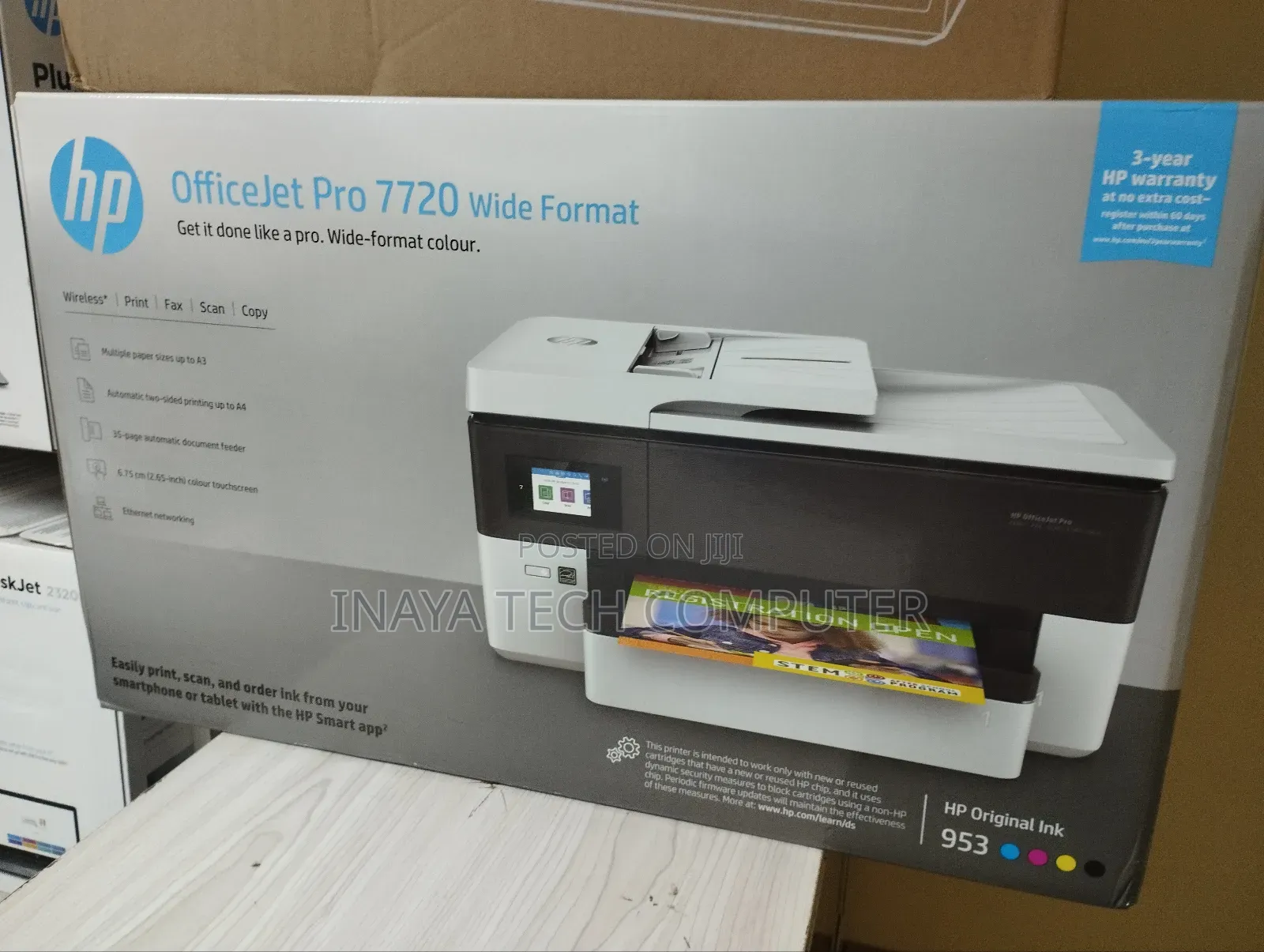Hp Officejet Pro 7720 Print, Copy, Scan, Fax Printer
