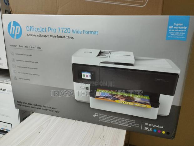 Hp Officejet Pro 7720 Print, Copy, Scan, Fax Printer