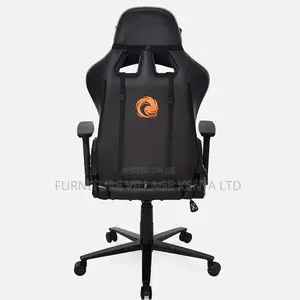 Office Chairs: Black Recliner Gamer Chair Swivel Leather