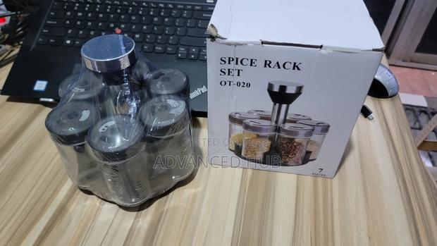 7pcs Rotating Spice Rack Set - thumbnail 5
